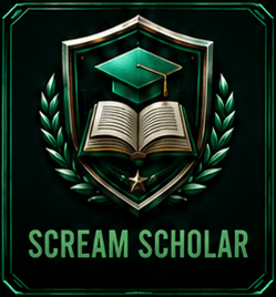 Scream Scholar badge